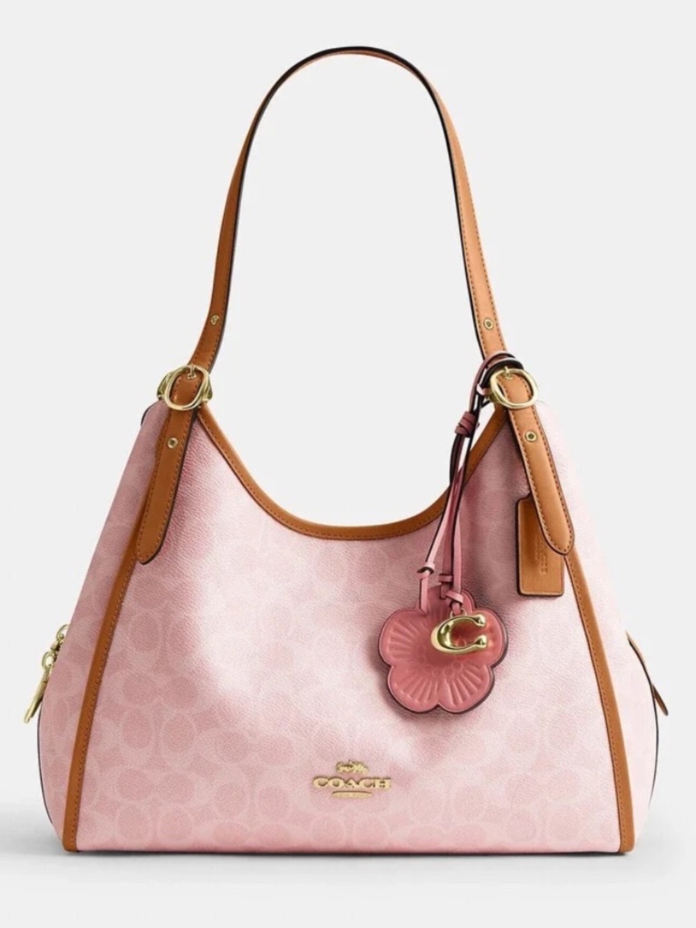 NWT COACH Erin Shoulder Bag In Signature Canvas With Charms